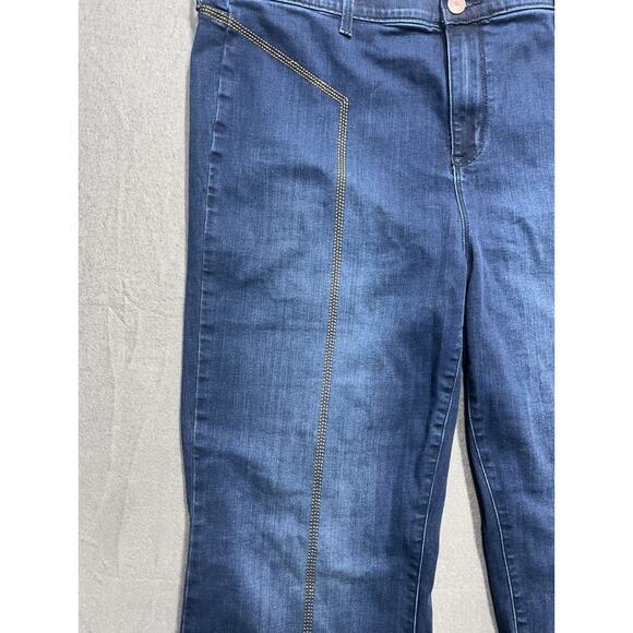 Torrid Sky High Line Flare Super Soft Jean Blue Womens Size 20T - Picture 9 of 16